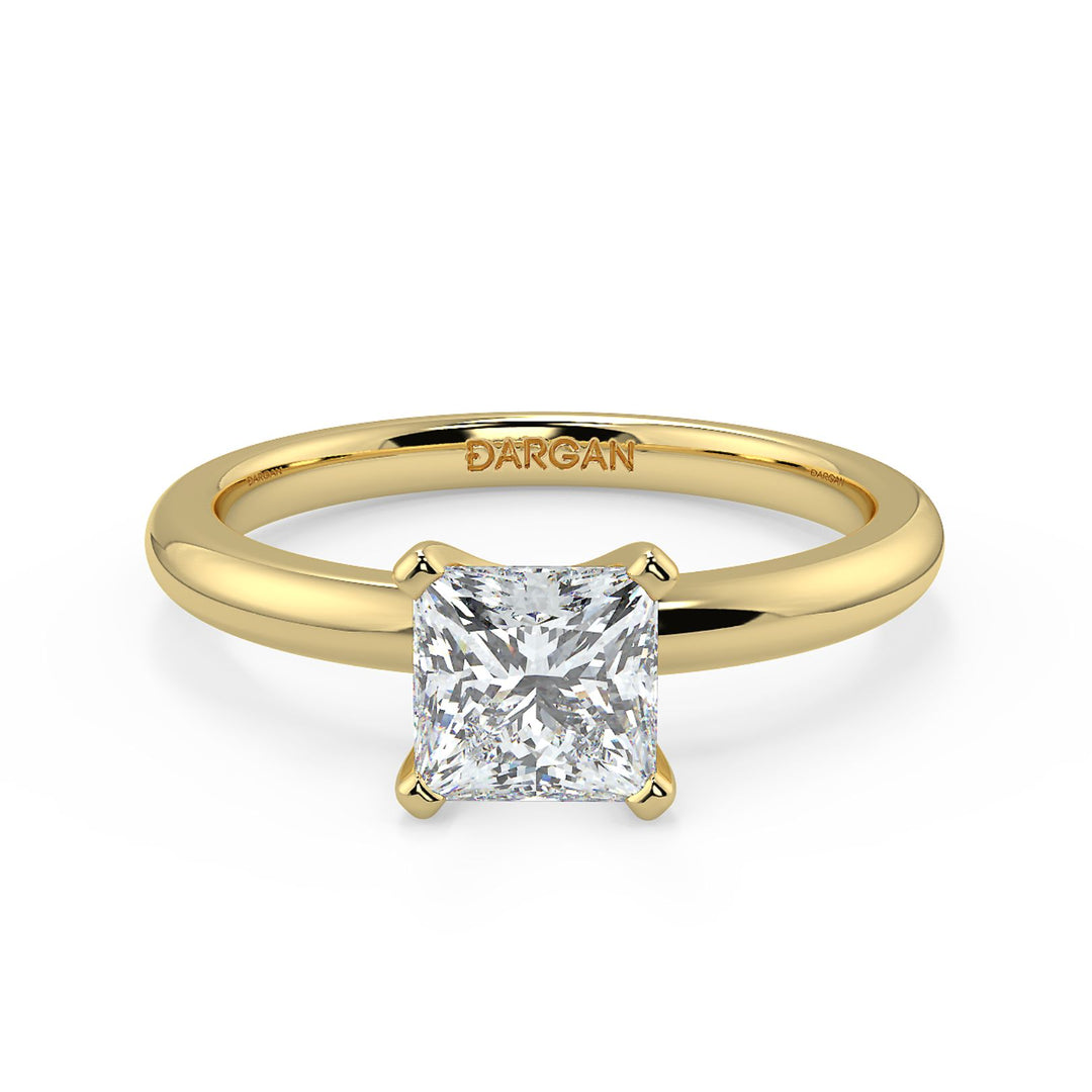 Princess-Cut Solitaire Diamond Ring