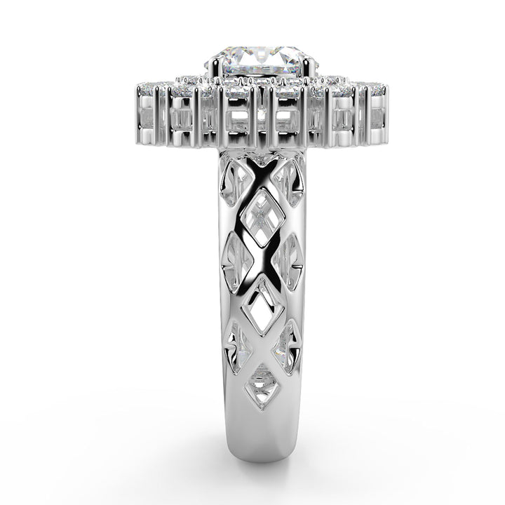 Cluster Lab-Grown Diamond Ring