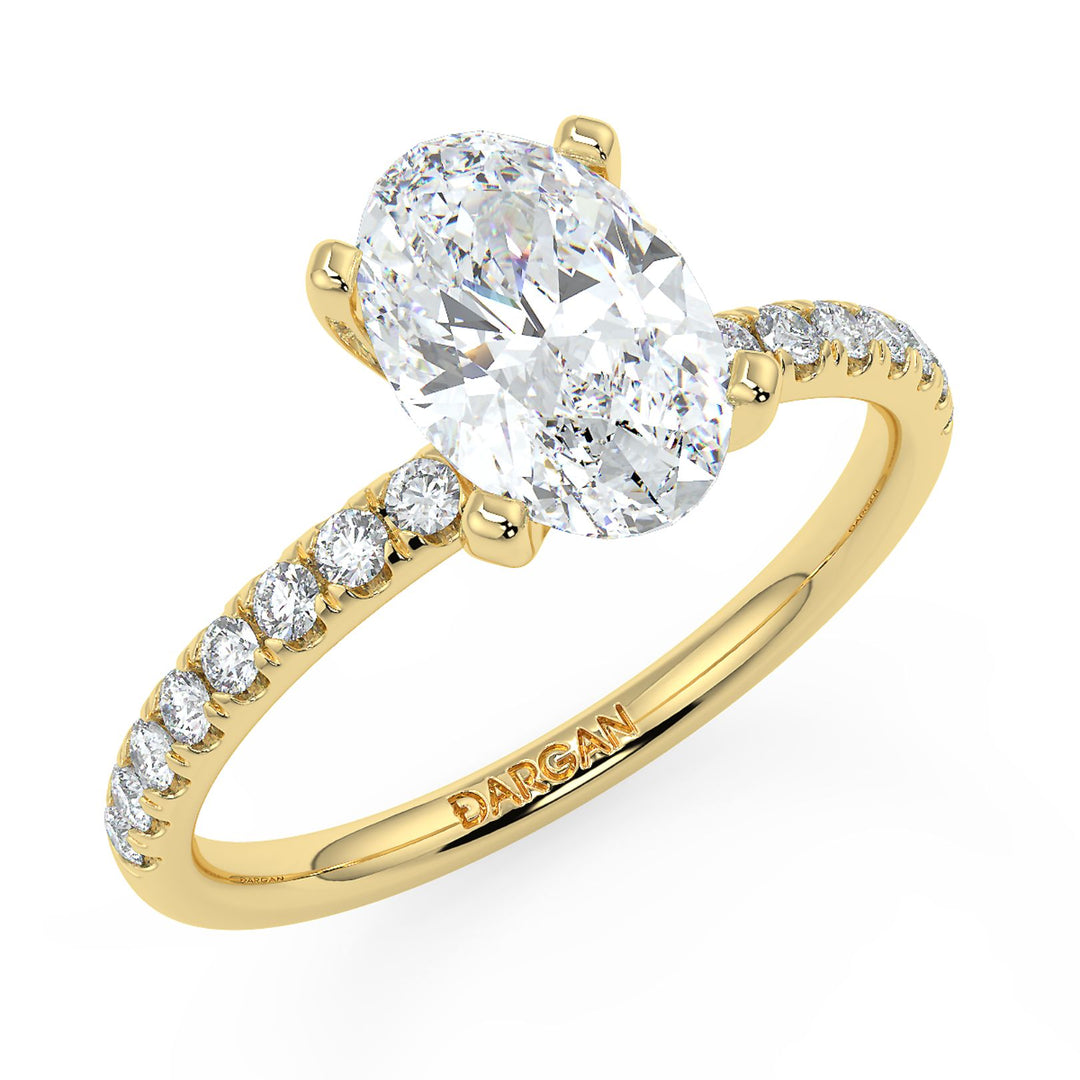 Oval-Cut Solitaire Diamond Ring