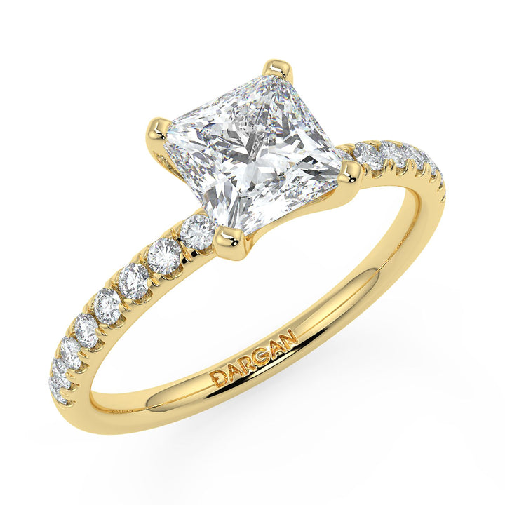 Princess-Cut Solitaire Diamond Ring