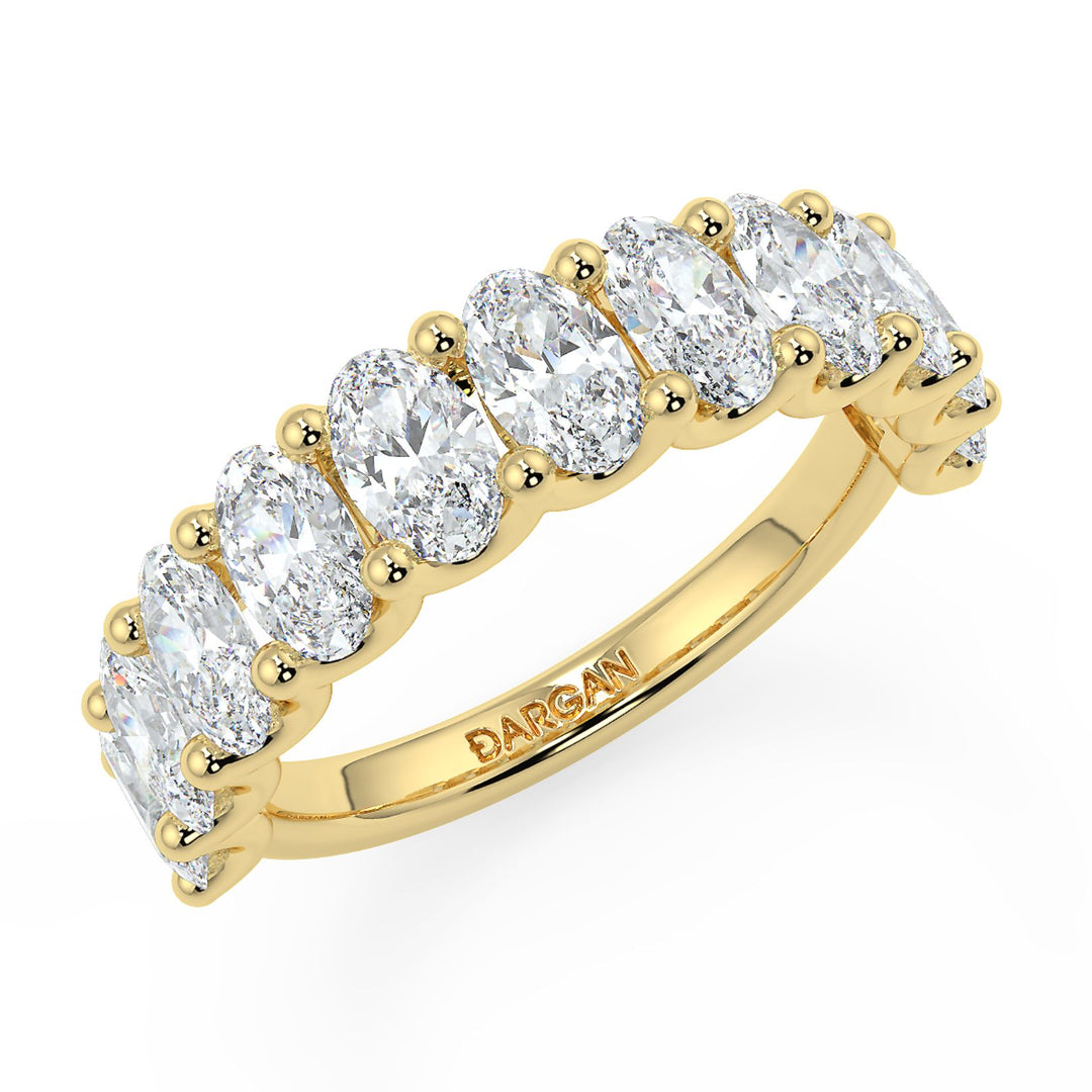 20 Pointer Oval Cut Diamond Eternity Band