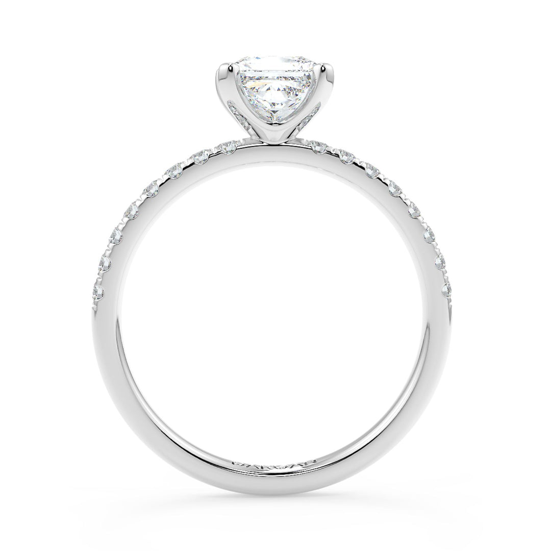 Princess-Cut Solitaire Diamond Ring