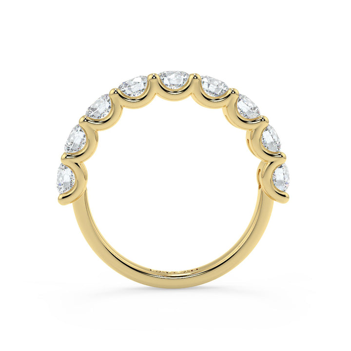 15 Pointer Round Cut Diamond Eternity Band