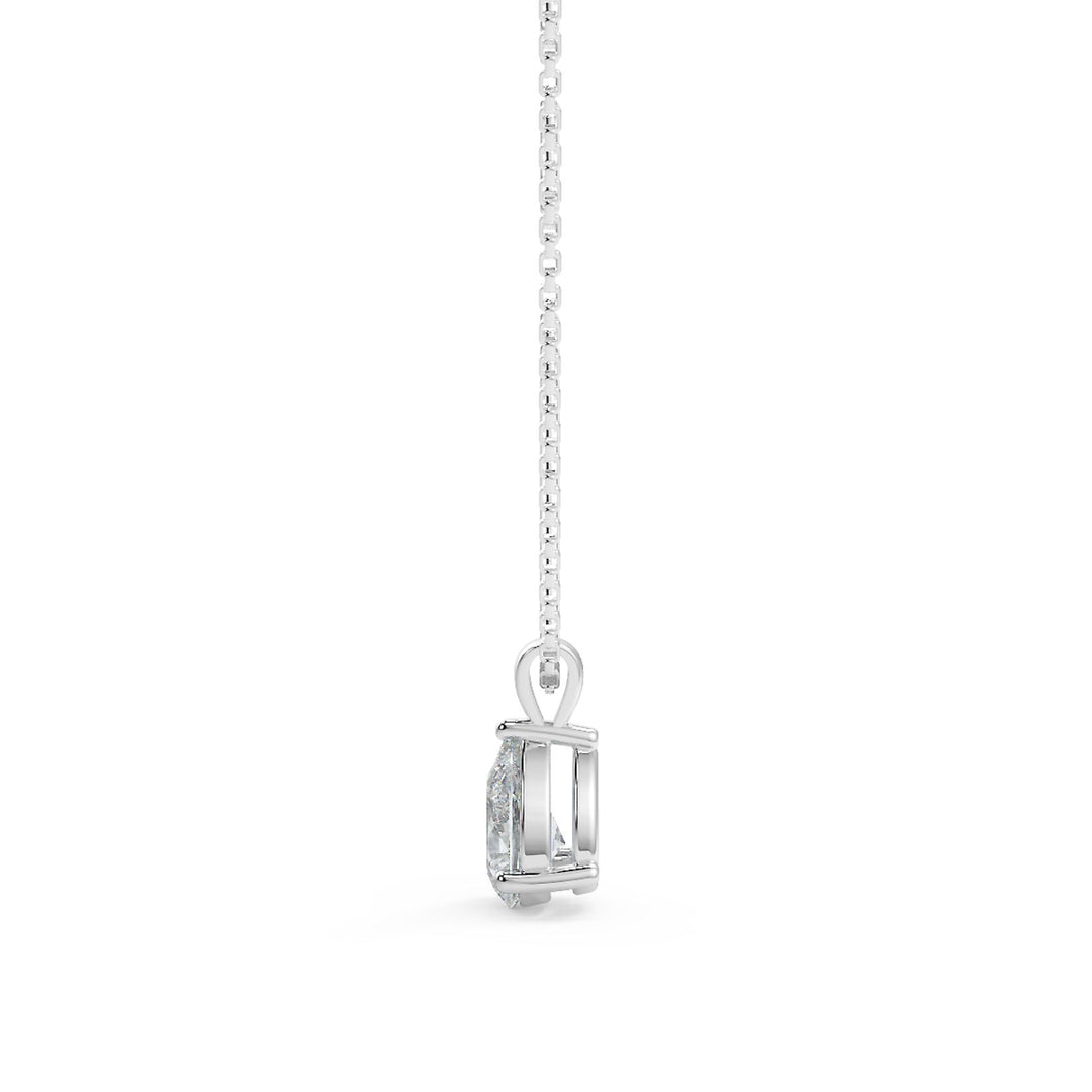 Pear Cut Diamond Pendant Necklace