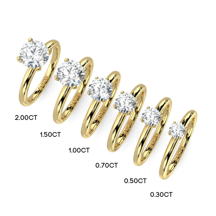 Round-Cut Solitaire Diamond Ring