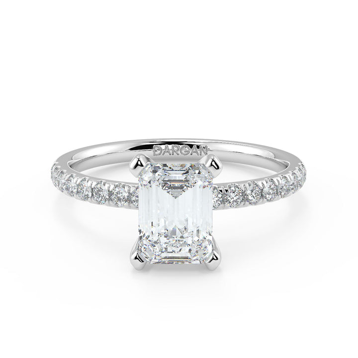 Emerald-Cut Solitaire Diamond Ring