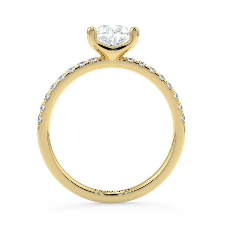 Pear-Cut Solitaire Diamond Ring