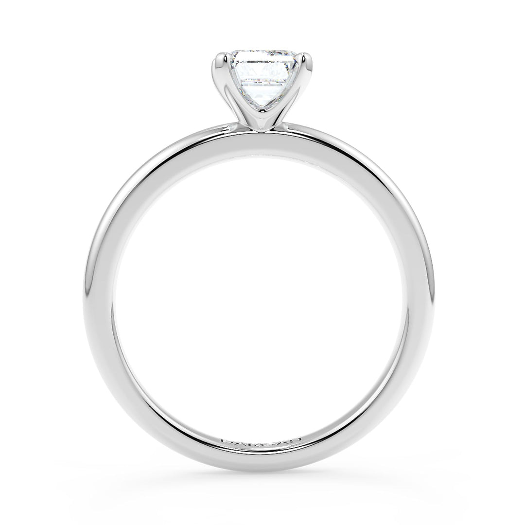 Emerald-Cut Solitaire Diamond Ring