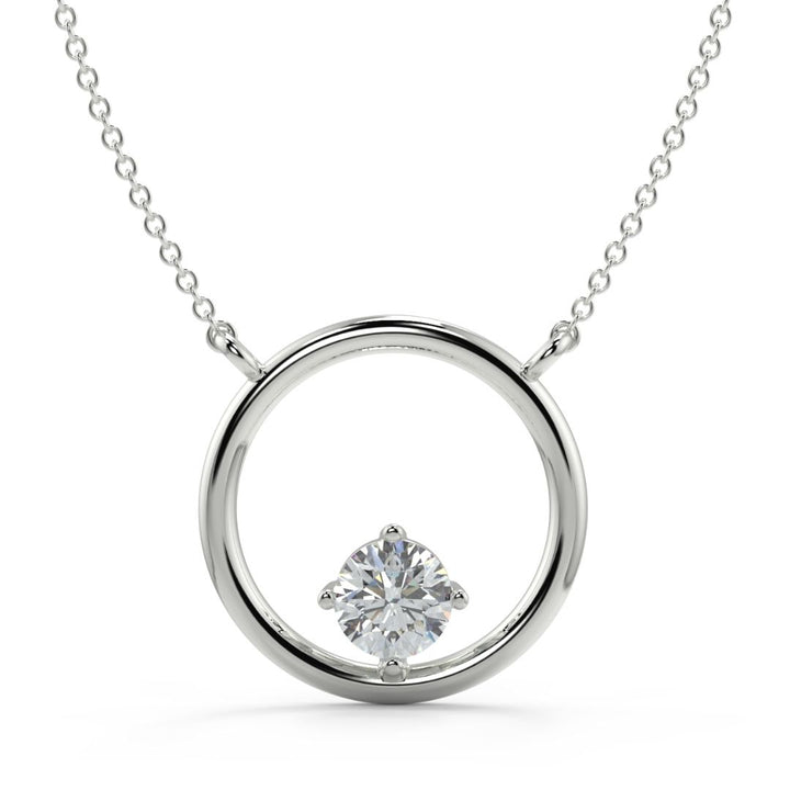 Circle Lab-Grown Diamond Pendant