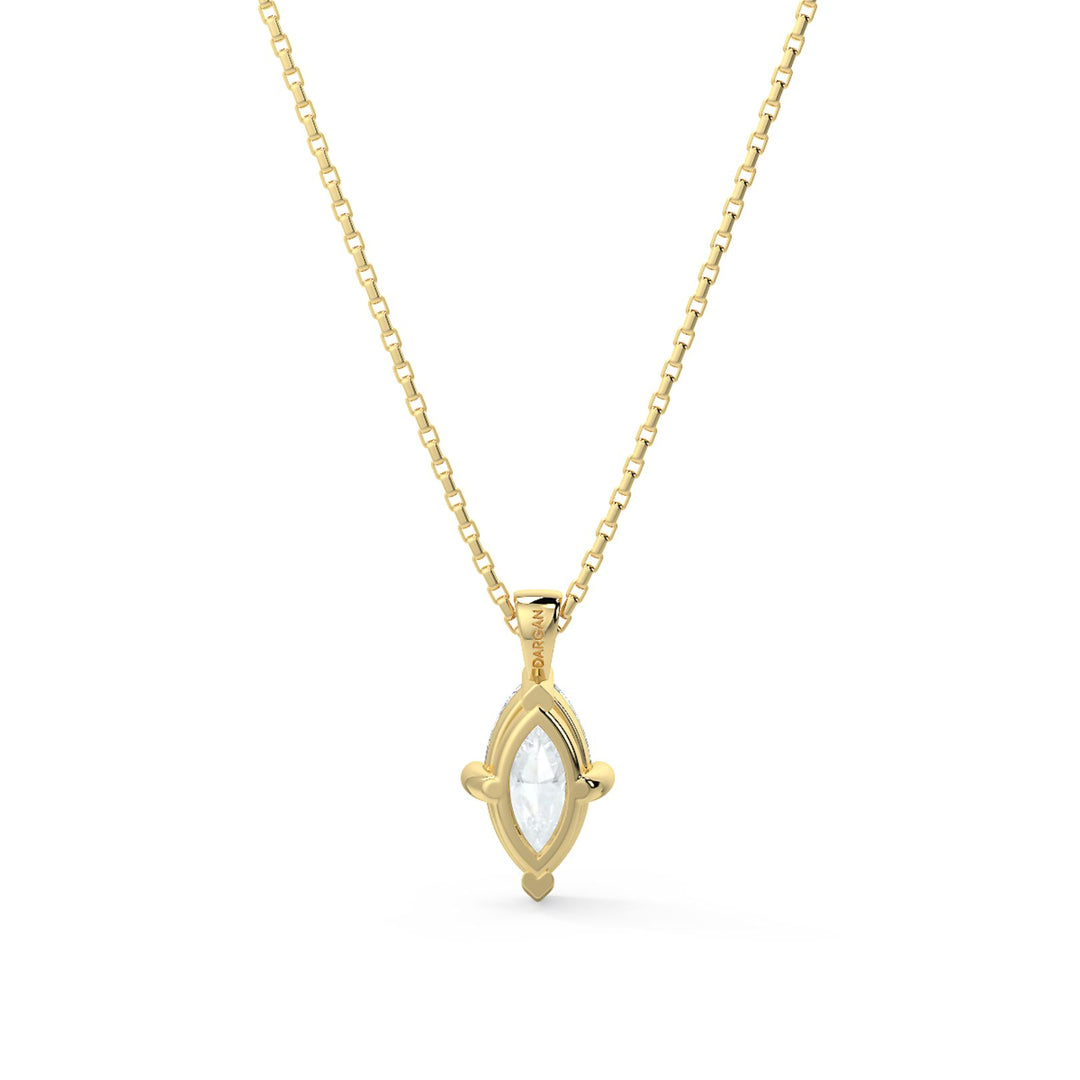 Marquise Cut Diamond Pendant Necklace