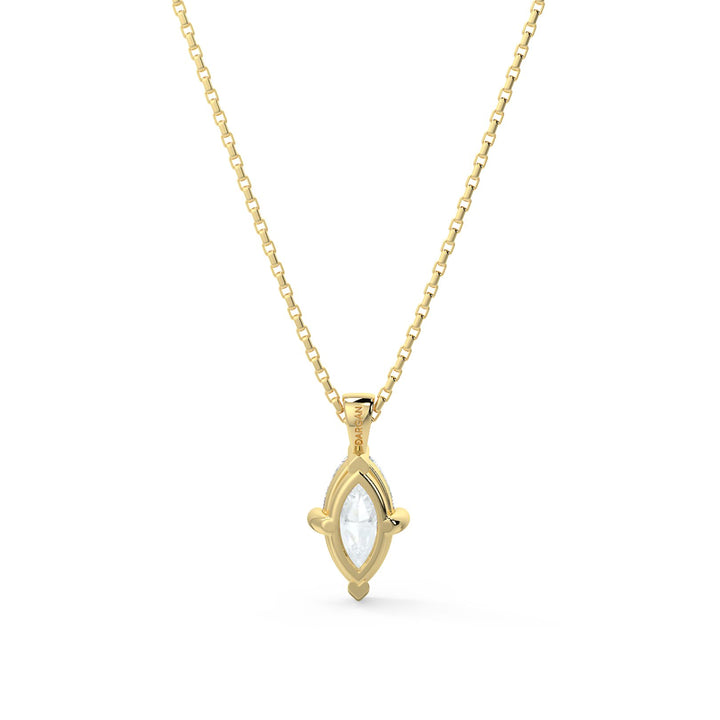 Marquise Cut Diamond Pendant Necklace