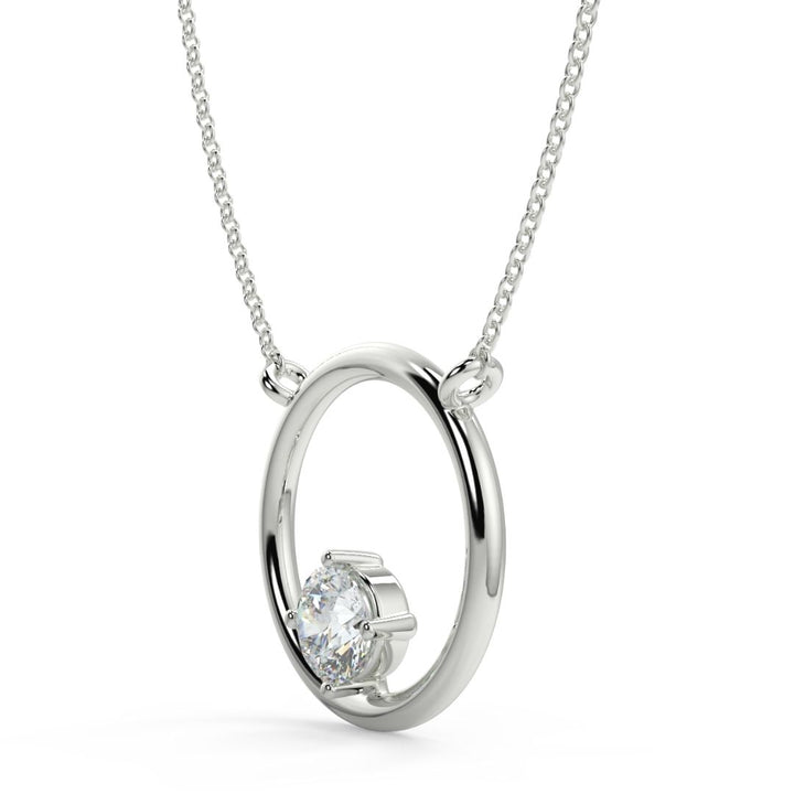 Circle Lab-Grown Diamond Pendant