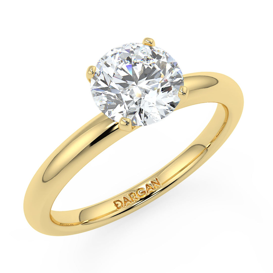 Round-Cut Solitaire Diamond Ring