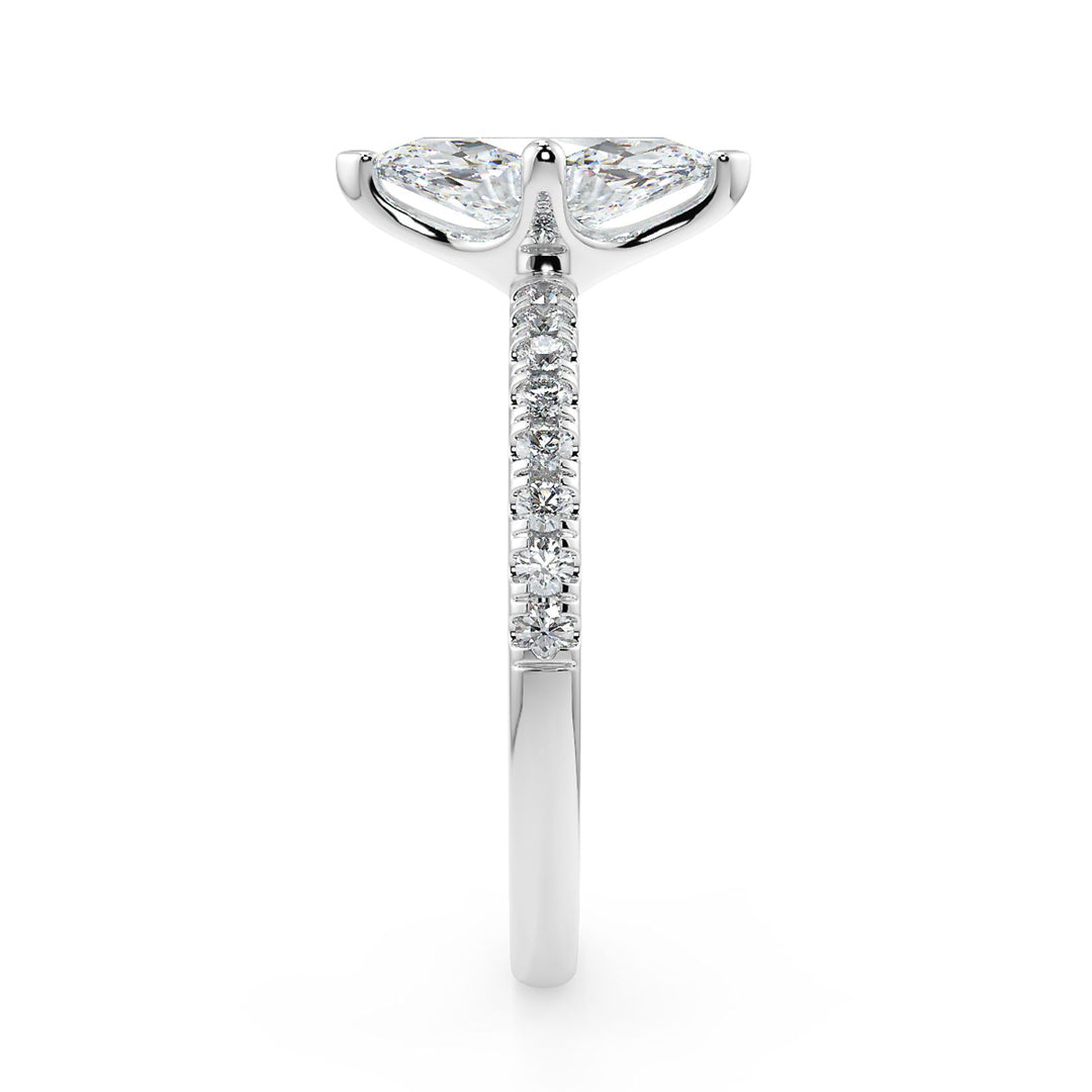 Marquise-Cut Solitaire Diamond Ring