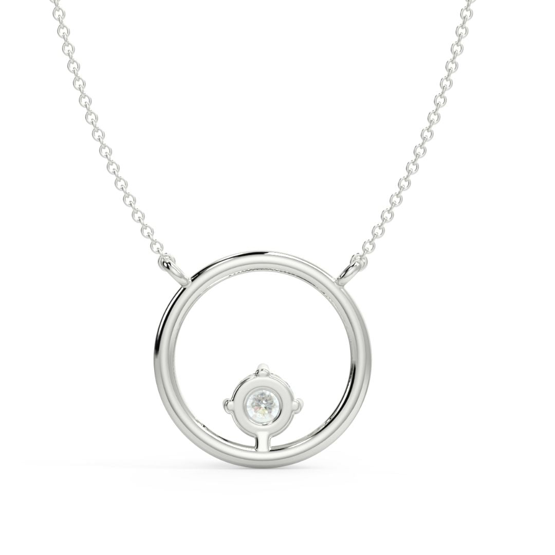 Circle Lab-Grown Diamond Pendant