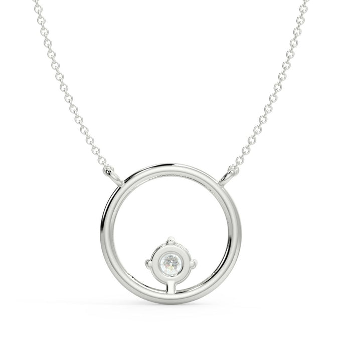 Circle Lab-Grown Diamond Pendant