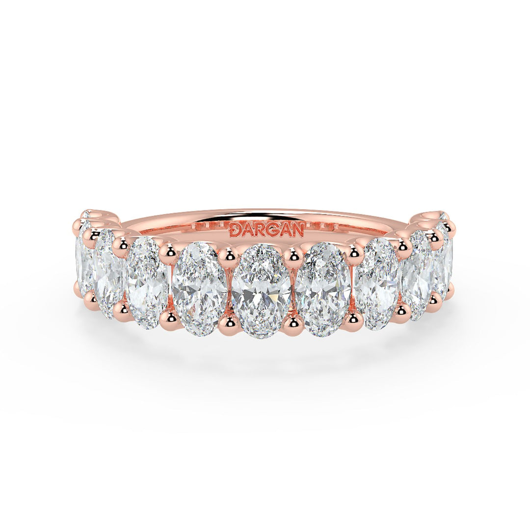 20 Pointer Oval Cut Diamond Eternity Band