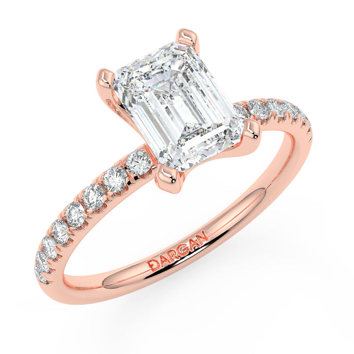 Emerald-Cut Solitaire Diamond Ring