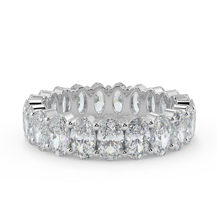 25 Pointer Oval-Cut Lab-Grown Diamond Eternity Band