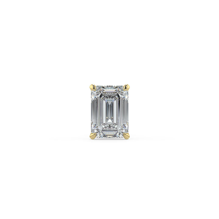 Emerald-Cut Diamond Stud Earrings