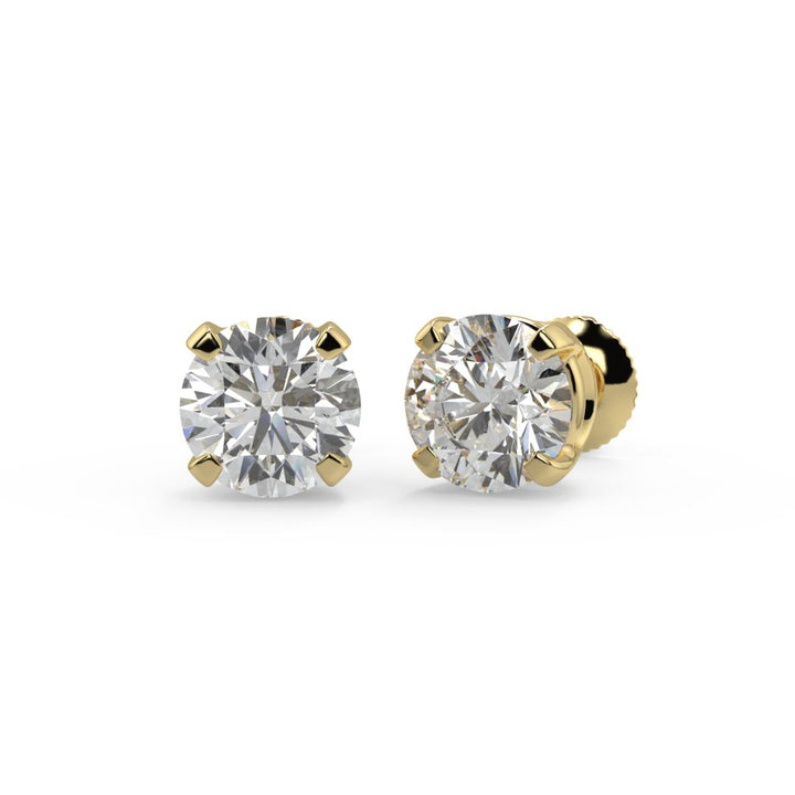 Classic Solitaire Lab-Grown Diamond Stud Earrings