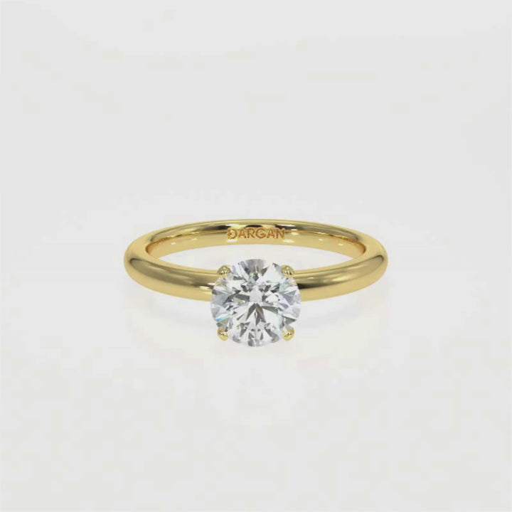 Round-Cut Solitaire Diamond Ring