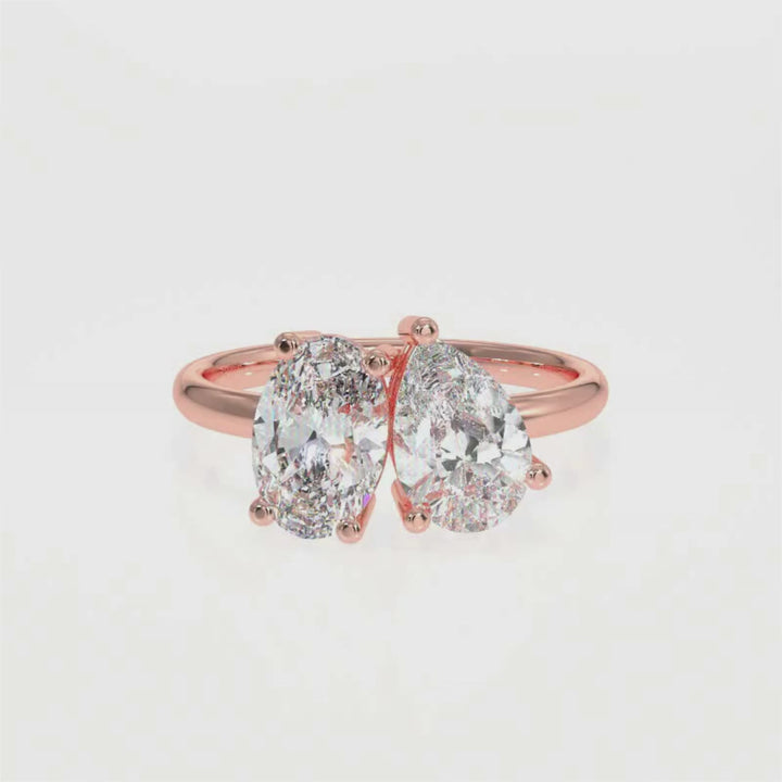 Oval & Pear Diamond Ring