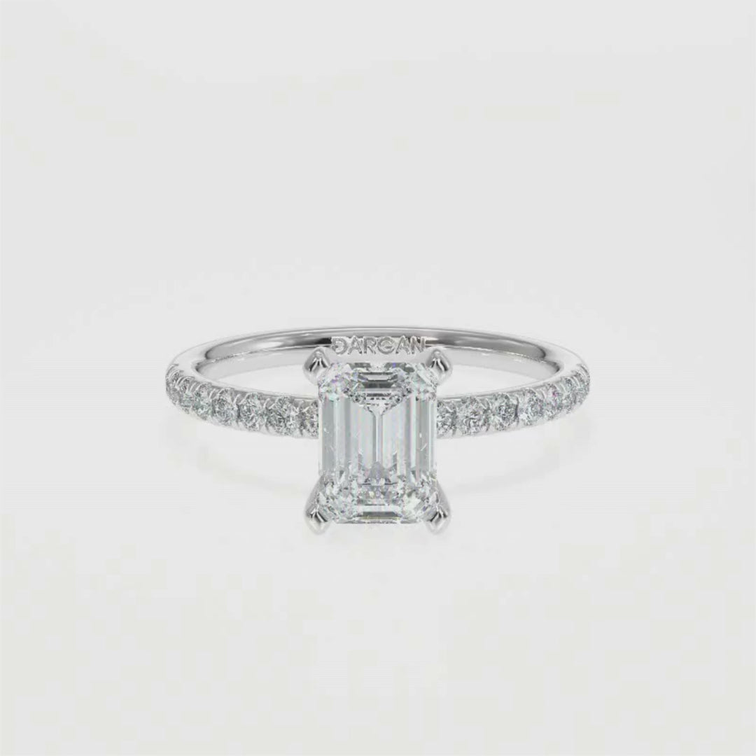 Emerald-Cut Solitaire Diamond Ring