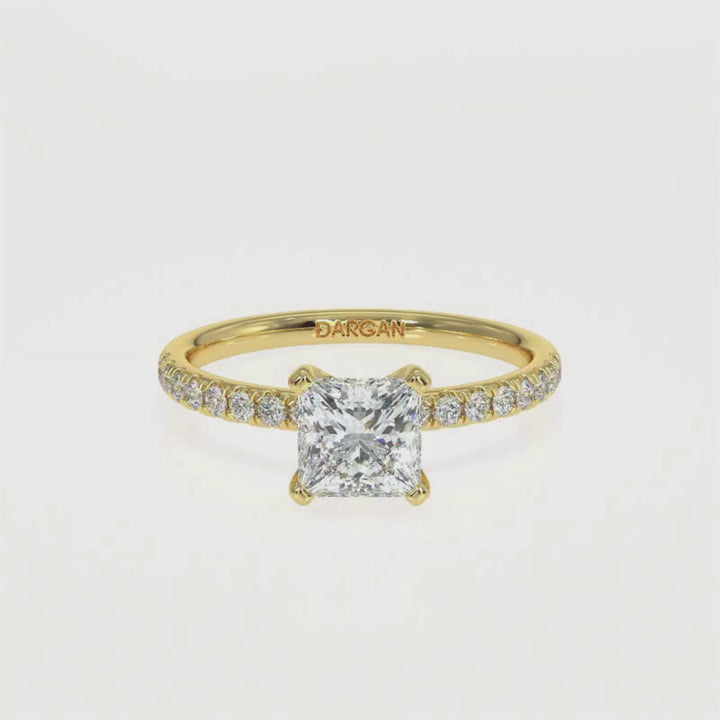 Princess-Cut Solitaire Diamond Ring