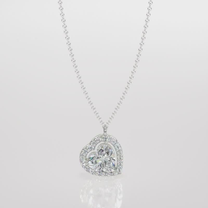 Enchanting Heart Lab-Grown Diamond Pendant