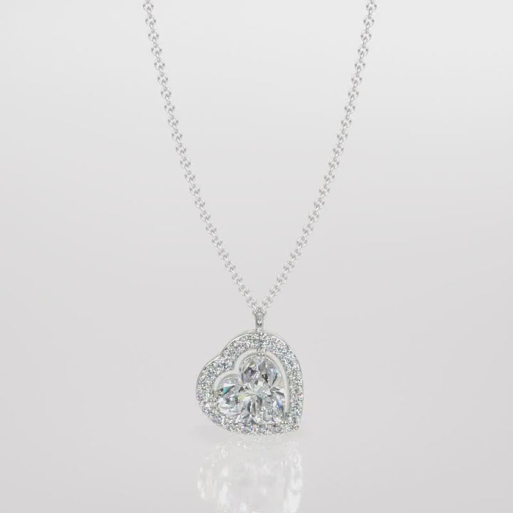 Enchanting Heart Lab-Grown Diamond Pendant