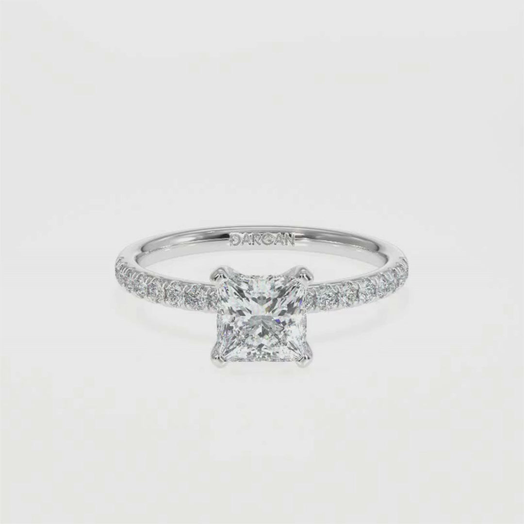 Princess-Cut Solitaire Diamond Ring