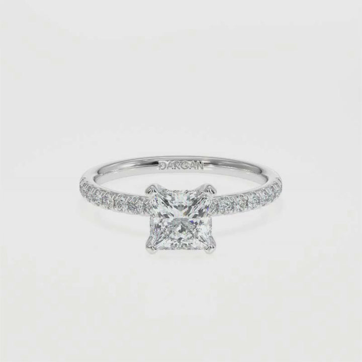 Princess-Cut Solitaire Diamond Ring