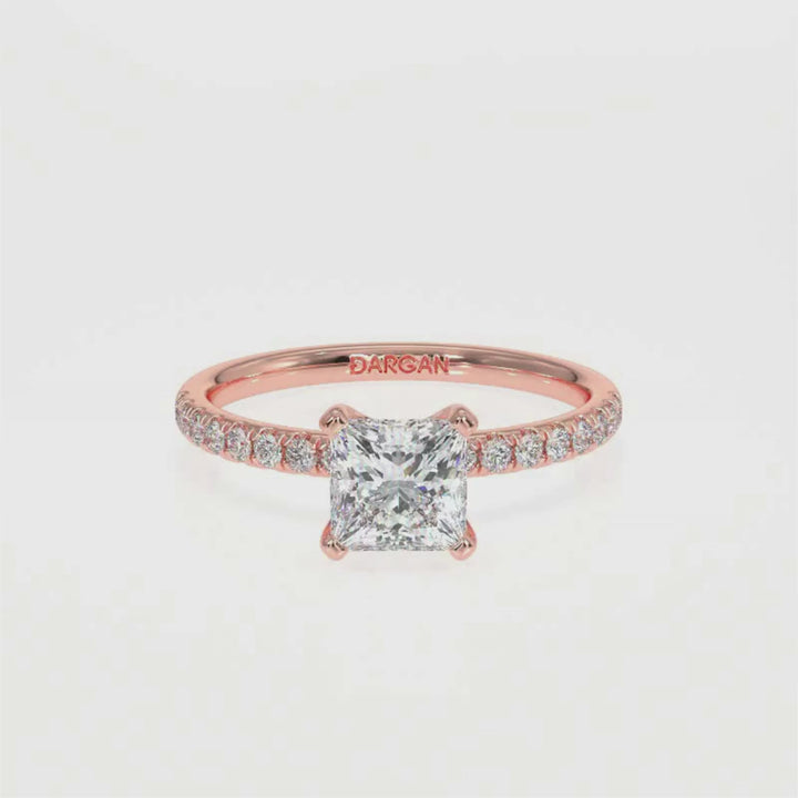 Princess-Cut Solitaire Diamond Ring