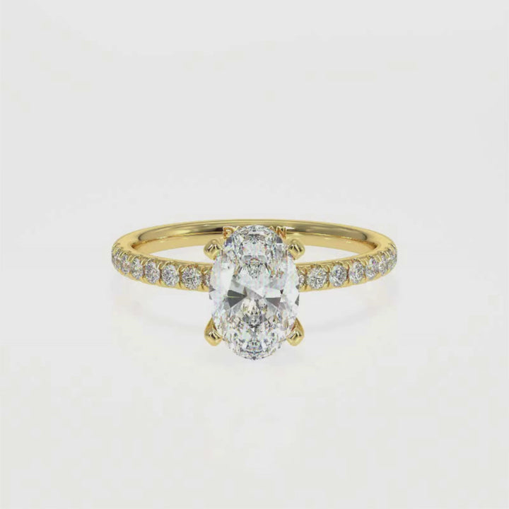 Oval-Cut Solitaire Diamond Ring