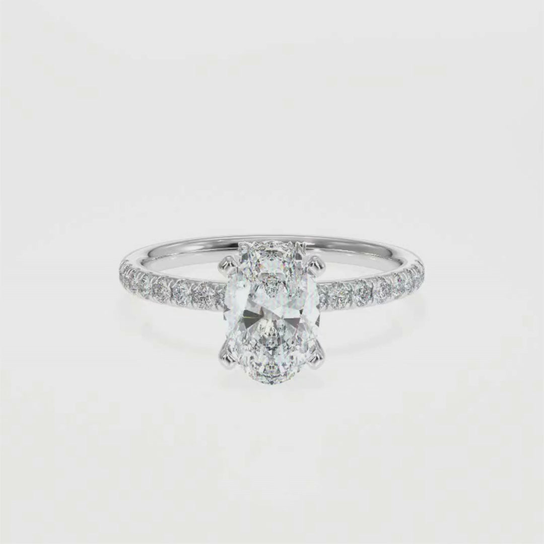 Oval-Cut Solitaire Diamond Ring