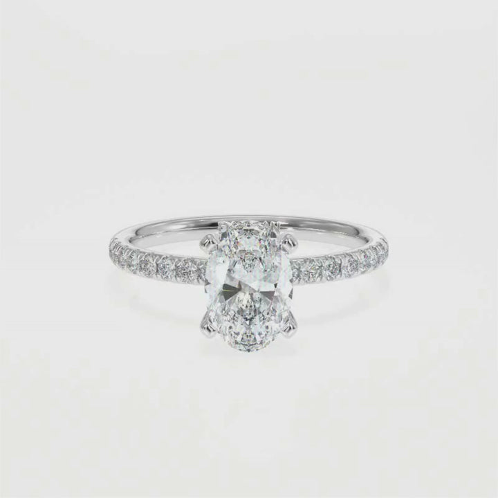 Oval-Cut Solitaire Diamond Ring