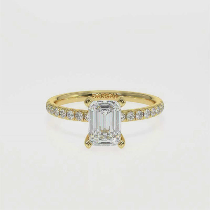 Emerald-Cut Solitaire Diamond Ring