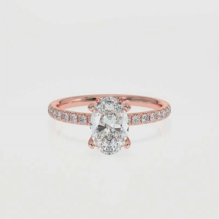 Oval-Cut Solitaire Diamond Ring