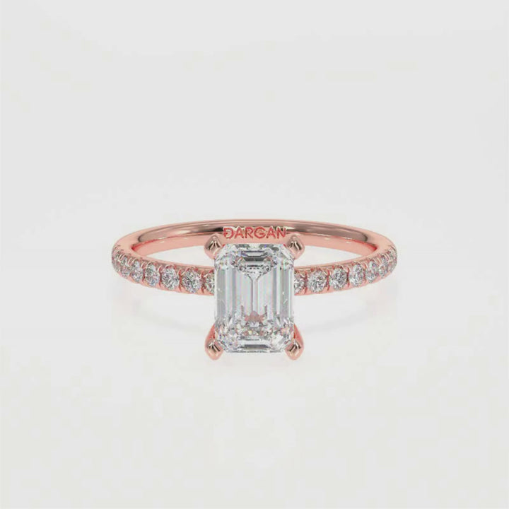 Emerald-Cut Solitaire Diamond Ring