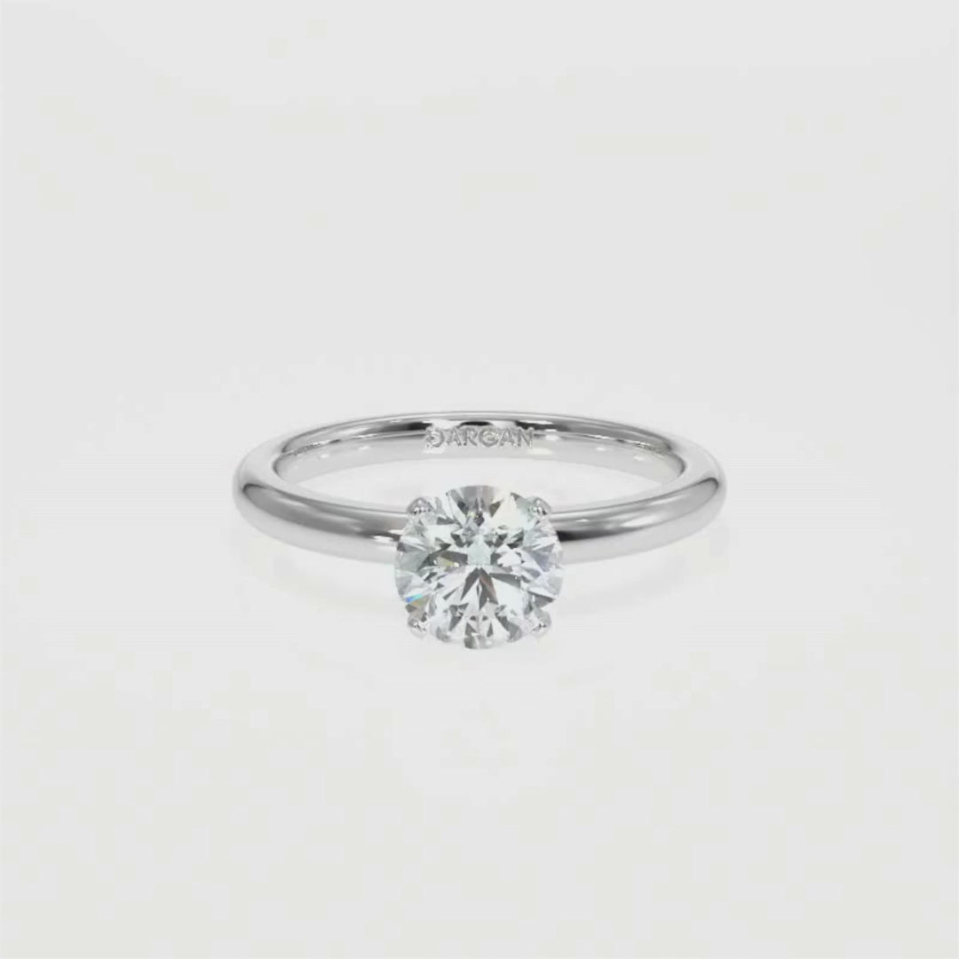 Round-Cut Solitaire Diamond Ring