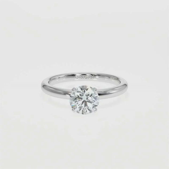 Round-Cut Solitaire Diamond Ring